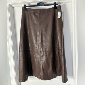 Contemporaine par simons Elegant Brown Skirt